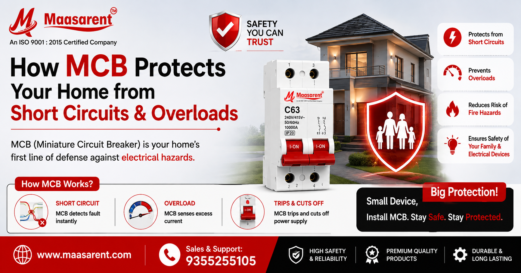How MCB Protects Your Home from Short Circuits and Overloads