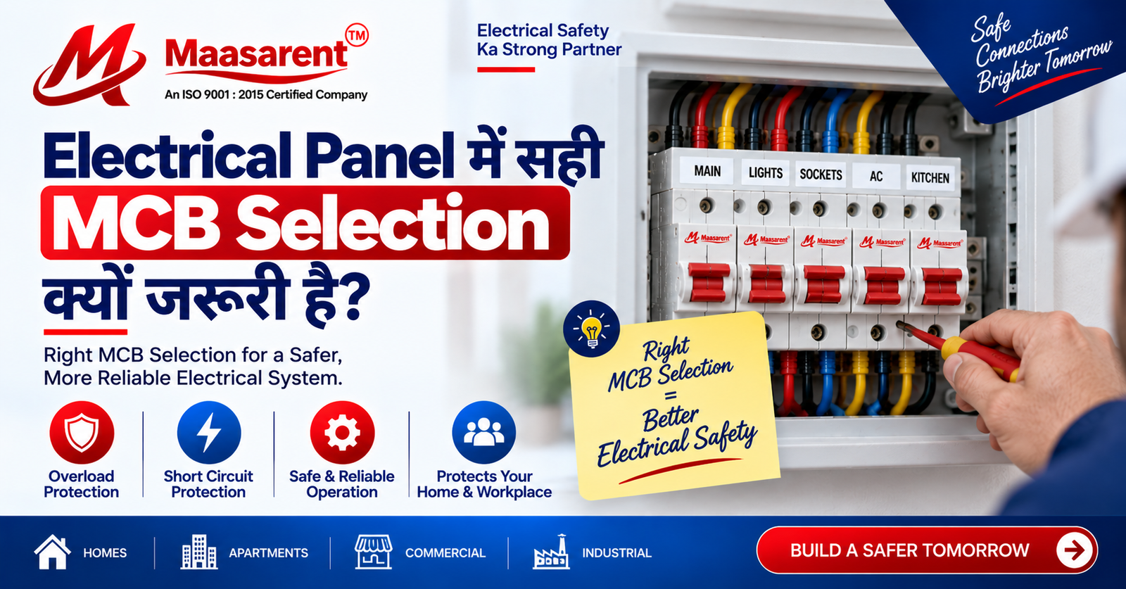 Electrical Panel में सही MCB Selection क्यों जरूरी है? | Maasarent