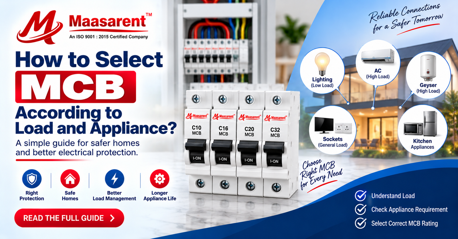 How to Select MCB According to Load and Appliance?