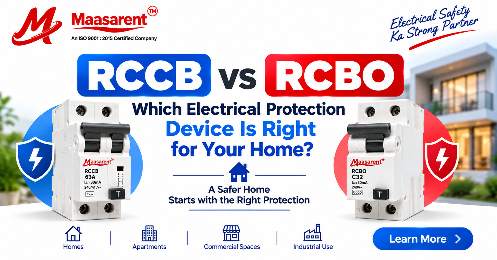 RCCB vs RCBO: Which Electrical Protection Device Is Right for Your Home? | Maasarent
