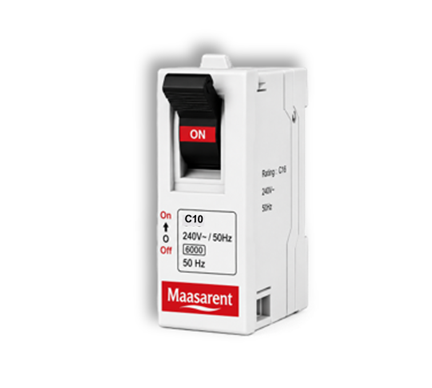 Maasarent Mini MCB Single Pole 10A | High-Performance Circuit Protection