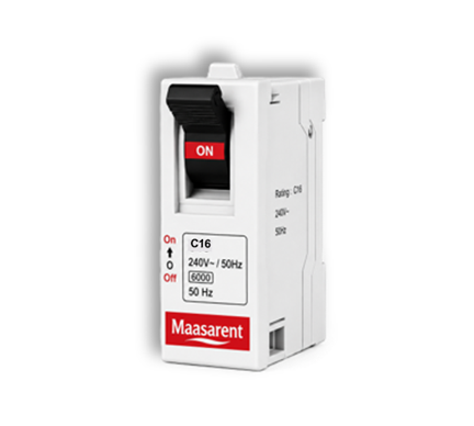 Maasarent Mini MCB Single Pole 16A | High-Performance Circuit Protection