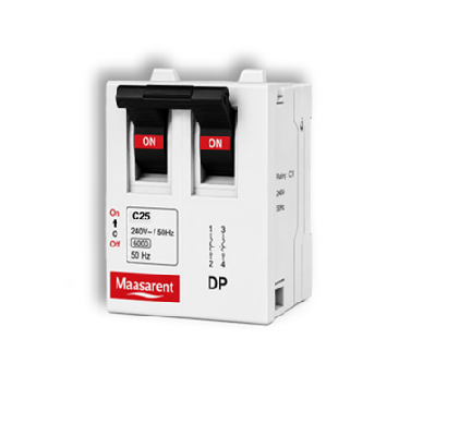 Maasarent Mini MCB Double Pole 25A | High-Performance Circuit Protection