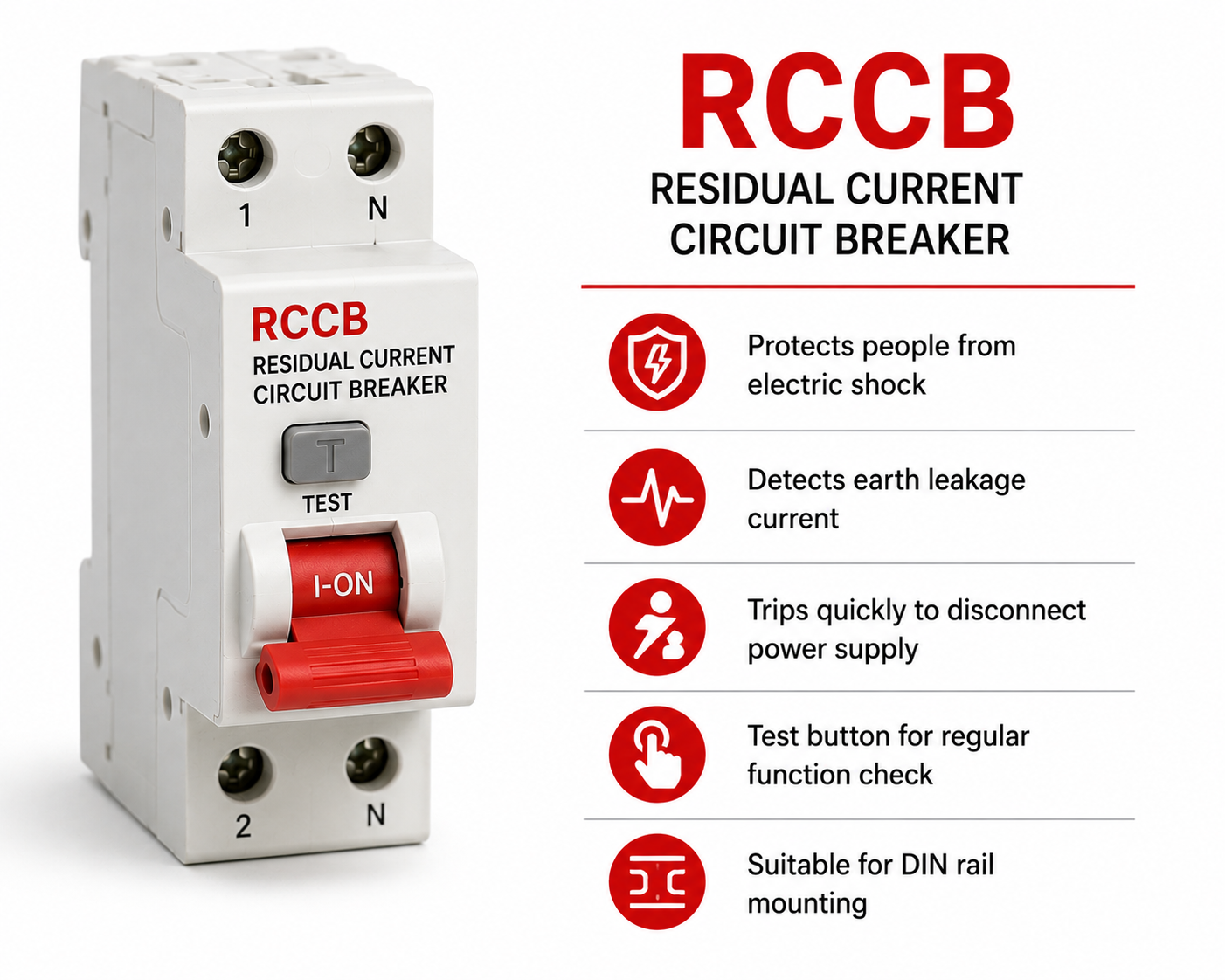 RCCB - Residual Current Circuit Breaker